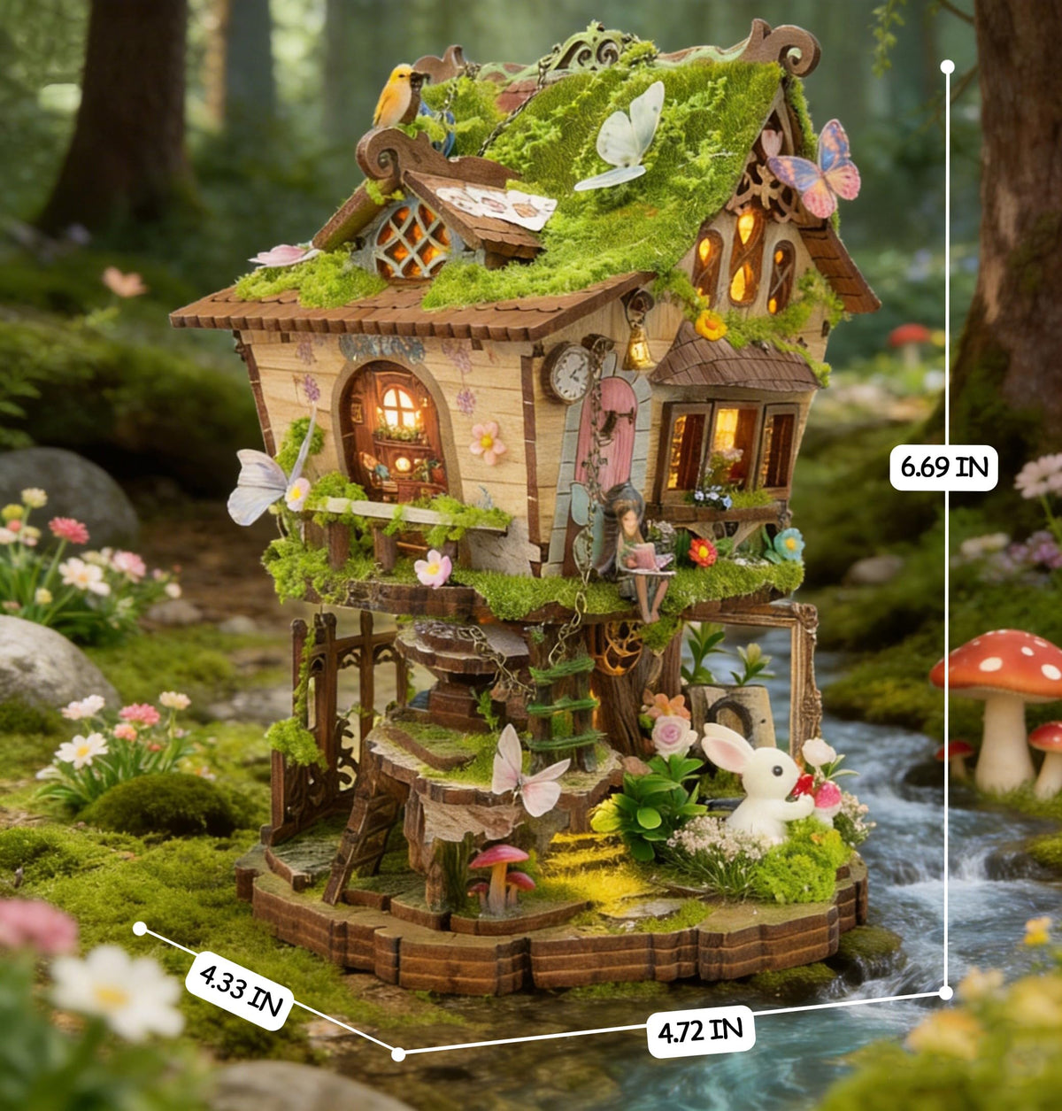 RHZN Book Nook Kit step-by-step guide helps easy, satisfying construction
