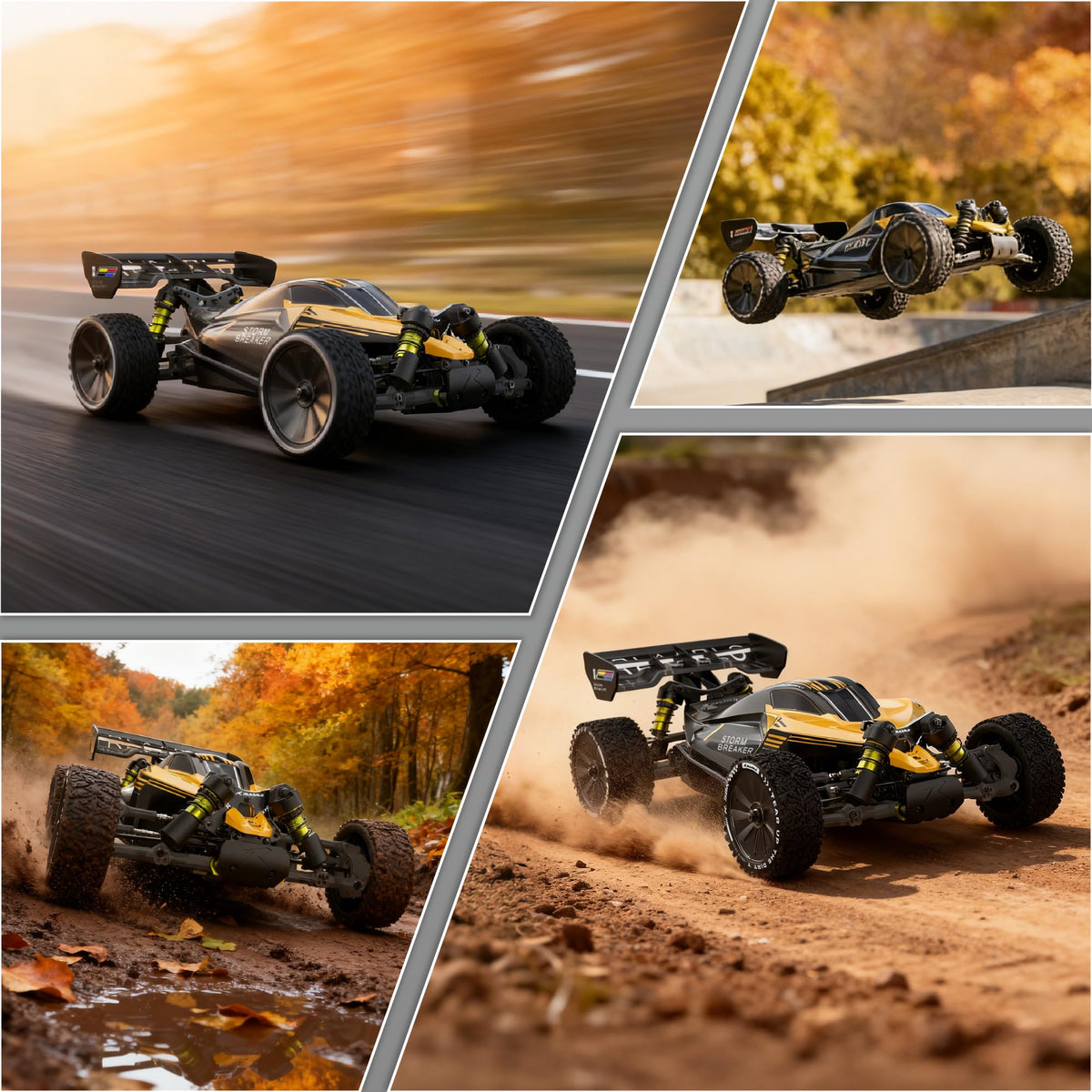 RIAARIO 1/10 20KG servo enables precise, responsive steering for confident driving.