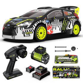 RIAARIO 1/10 brushless RC car shell shows a transparent polycarbonate design for impact resistance