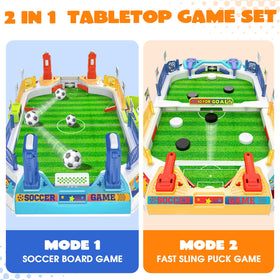RIANEAN mini soccer board game handles and buttons close-up for precise control.