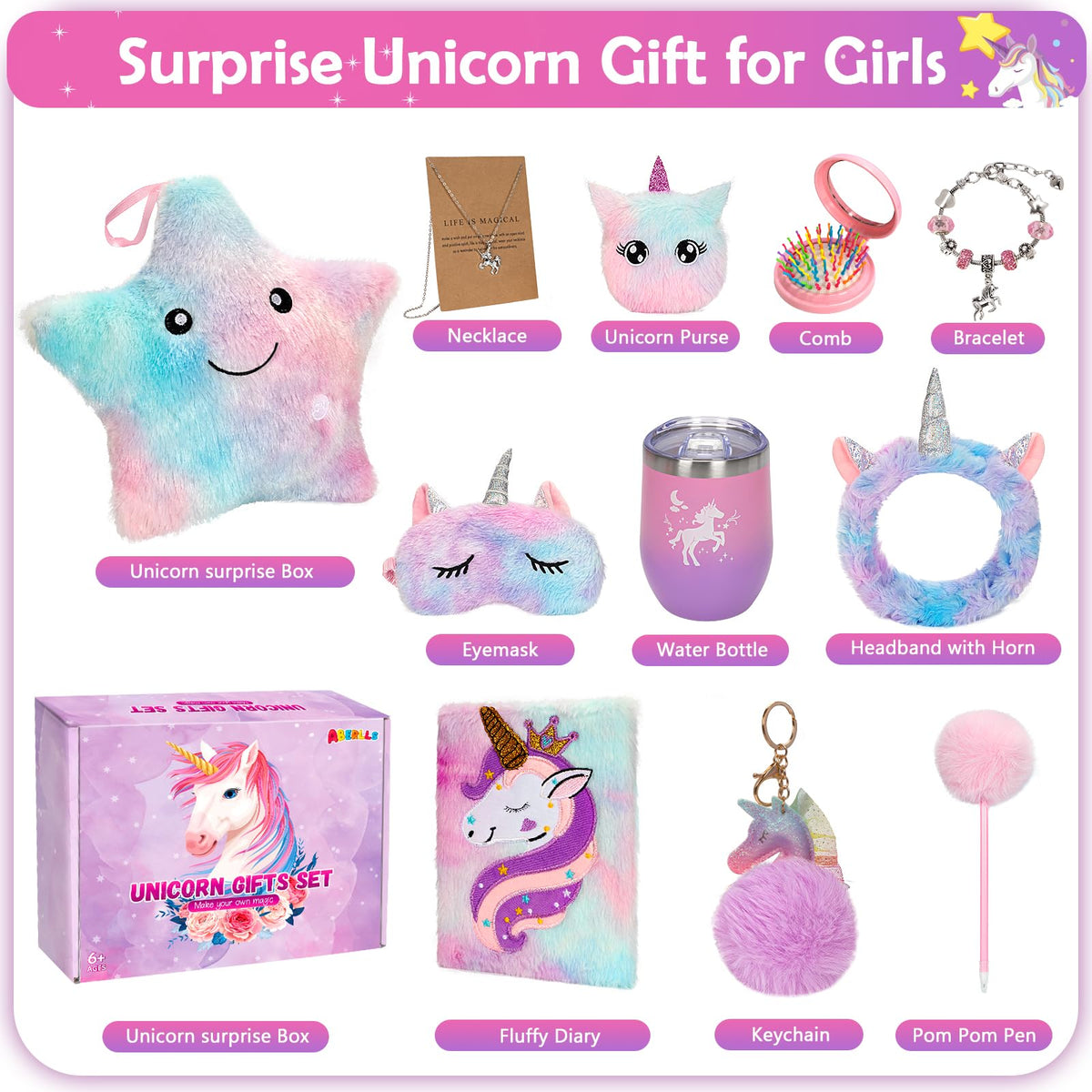 RIANEAN unicorn headband adds playful dress-up fun