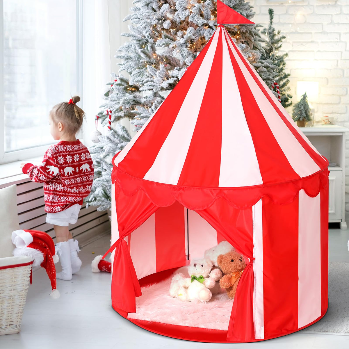 Ribbonlic Circus Tent makes a delightful gift idea for birthdays or holidays.