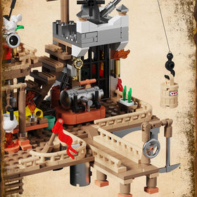 RiceBlock Captain’s Quarters treasure room invites maps, gold, and treasure-hunt quests.