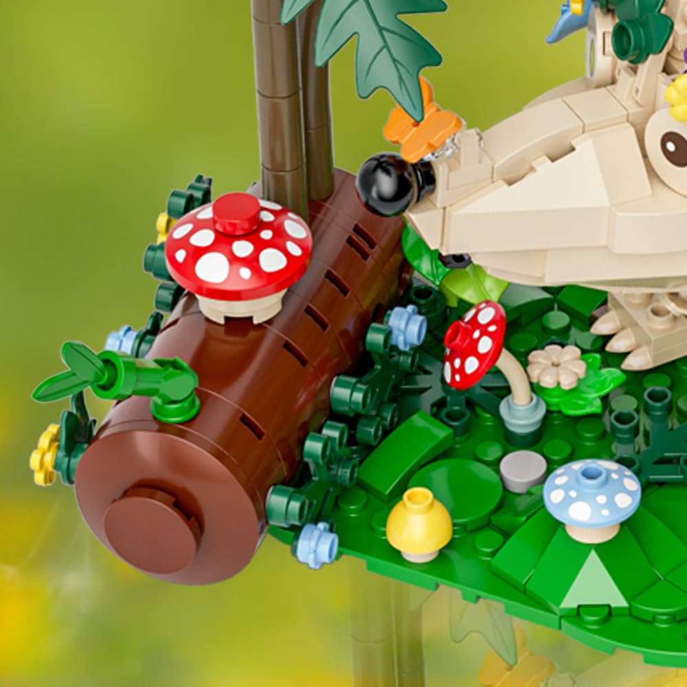 RiceBlock desk or window display pieces create a decorative hero-themed setup.