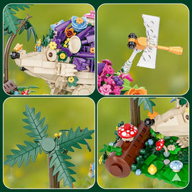 RiceBlock burr-free parts ensure comfortable assembly for kids and adults.