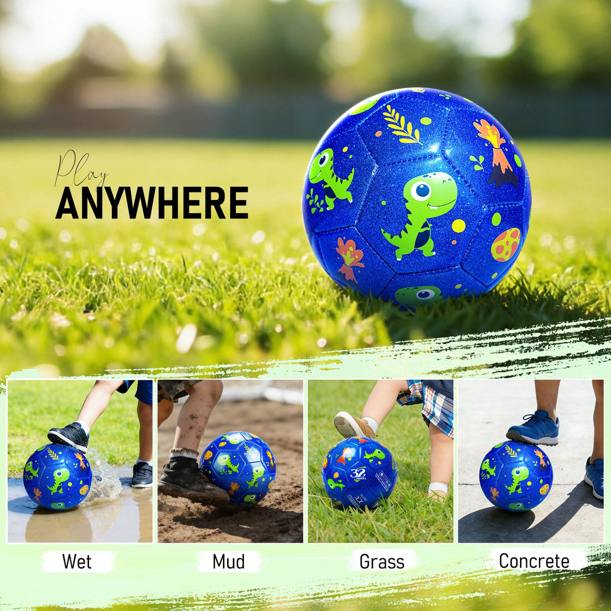 Richball ball ships flat for easy packaging and shipping