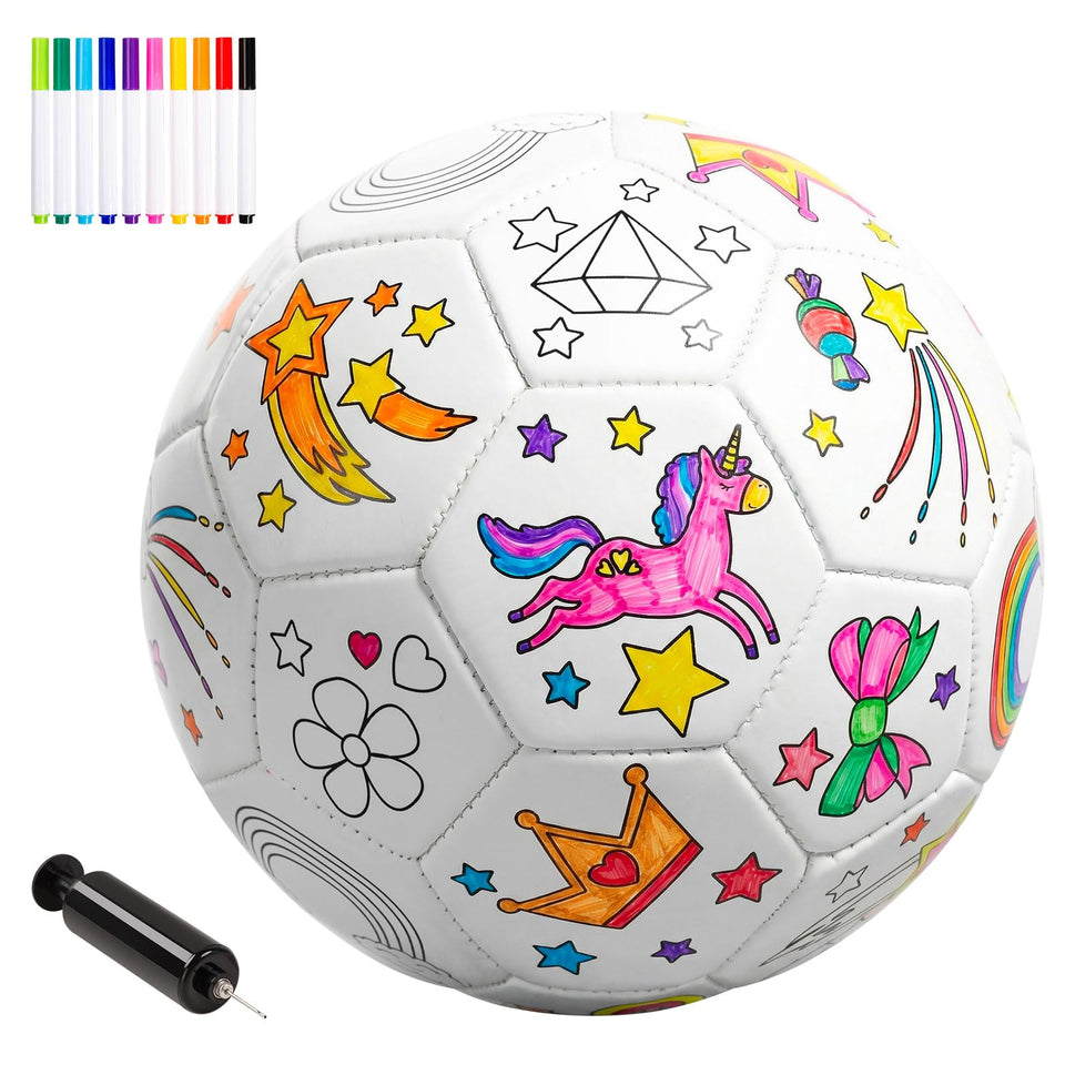 Richball Color You Own Soccer Ball kit ready for creative play