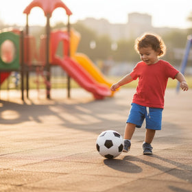 Richball ball features durable stitching for long-lasting use.
