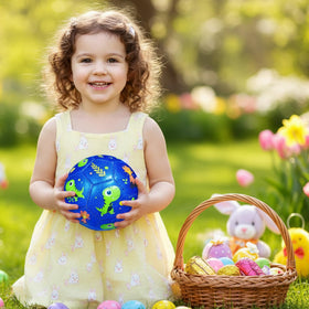 Children enjoying outdoor play with Richball ball in park or yard