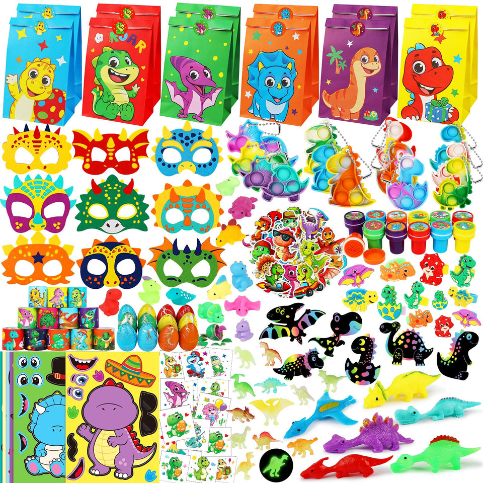 RichSmile dinosaur stickers for party decor and trading moments