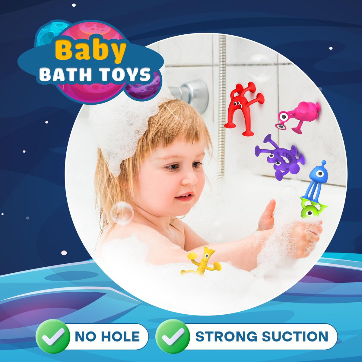 Richtim alien styles suction toys on windows boost imaginative play