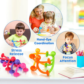 Richtim BPA-free silicone design ensures safe, durable playtime for curious kids.