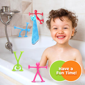 Richtim patented-design suction toy with four-point adhesion.