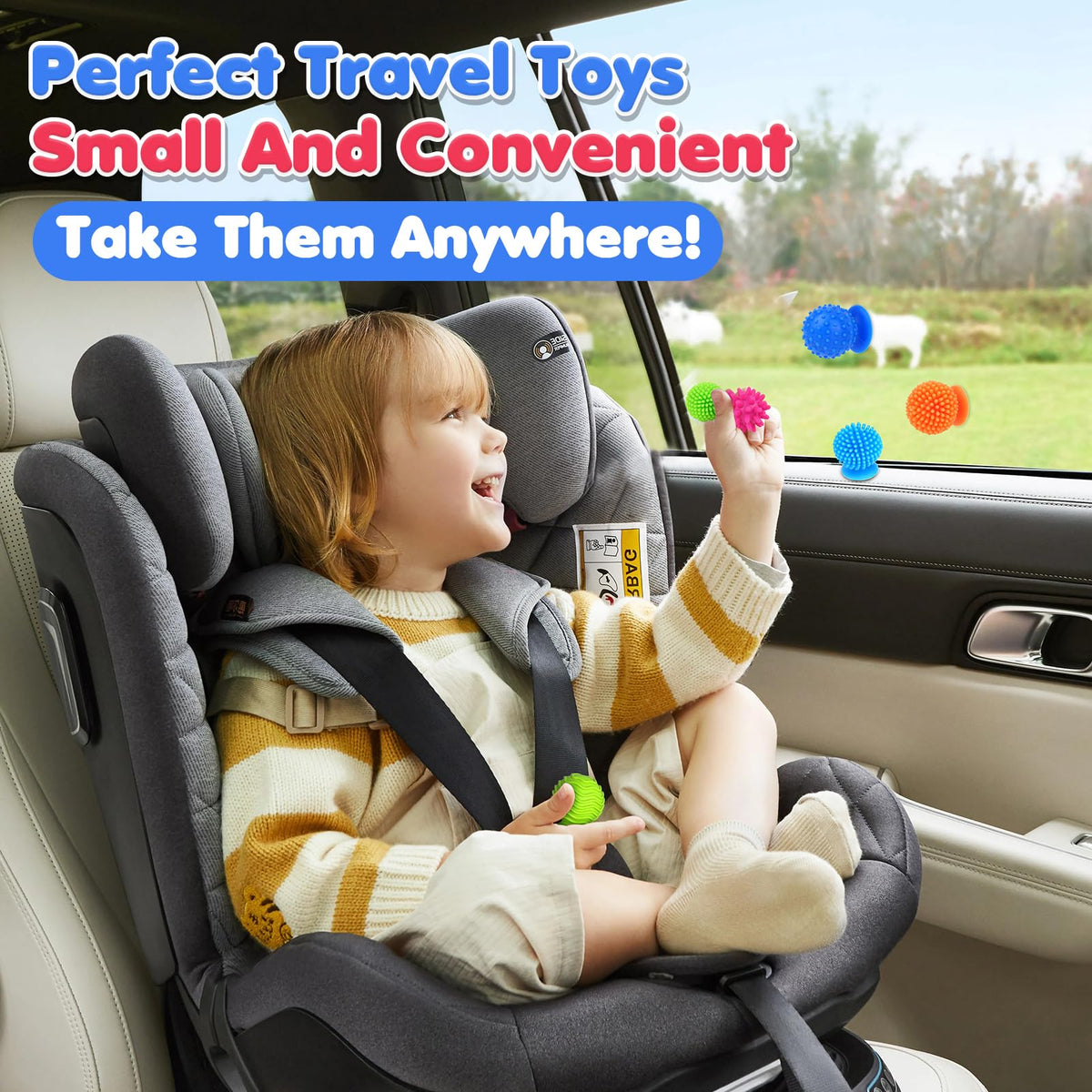 Richtim soft-texture, durable rubber toy with rounded edges for safe play.
