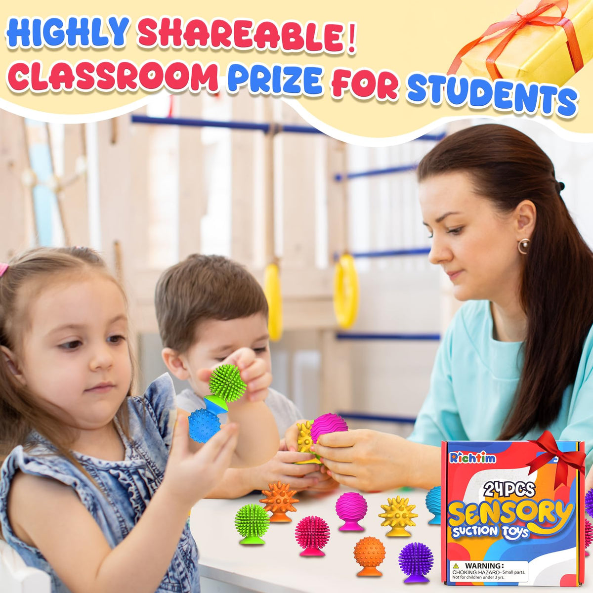 Richtim travel-friendly sensory toy pack for car trips and flights.