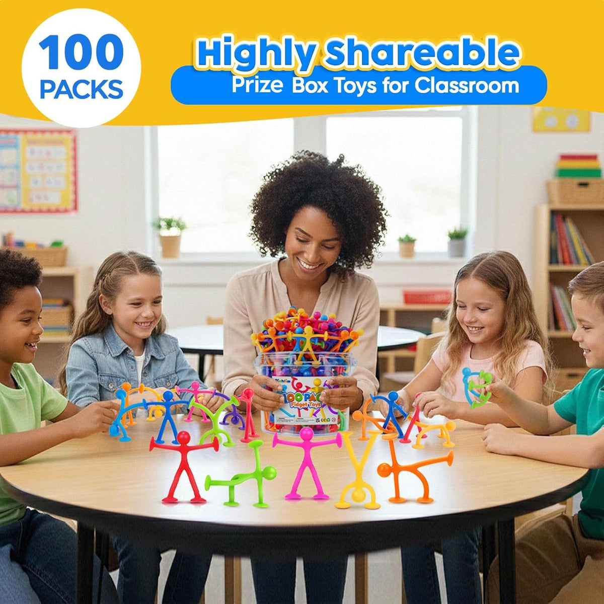 Richtim stretchy silicone fidgets for calming sensory play and stress relief.