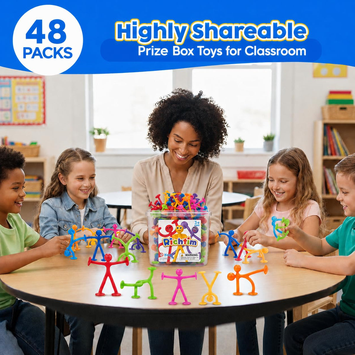 Richtim suction cup fidget toys deliver satisfying popping sounds for engaging play.