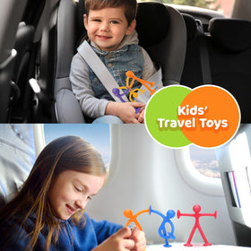 Richtim travel-friendly suction toys pack for on-the-go play.