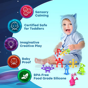 Richtim travel-friendly suction toys support car and plane activity