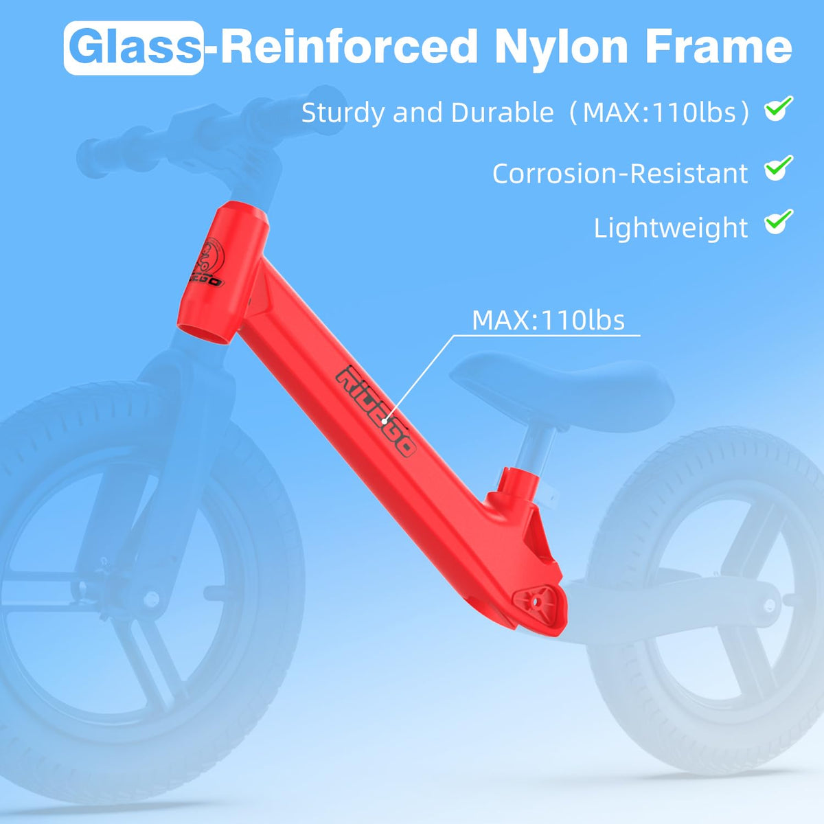 Ridego adjustable seat range from 12.2 to 16.9 inches grows with kids