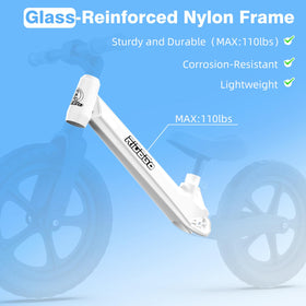 Ridego adjustable seat balance bike supports growing kids for lasting comfort