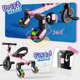 Ridego adjustable seat adapts to growing children for longer play.