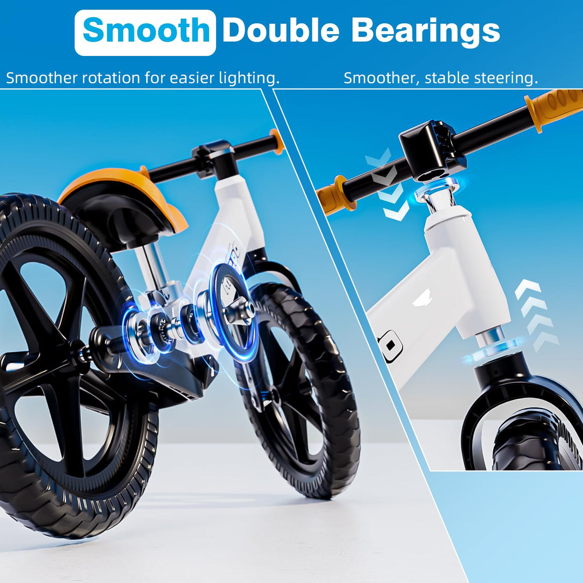 Ridego durable nylon frame provides strong yet lightweight support for active kids