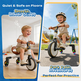 Ridego non-slip pedals ensure secure footing and smooth steering.