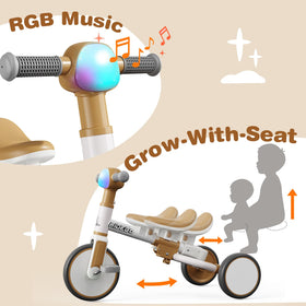 Ridego parent push handle guides safe outdoor rides for toddlers