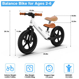 Ridego pedal-free design helps kids practice balance and independent riding