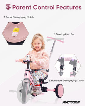 RIDYEE pedal storage under seat keeps parts organized.