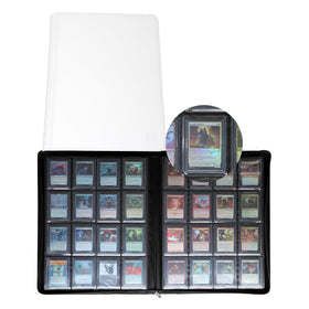 Rieton 16-pocket binder front cover shows padded protection for delicate cards