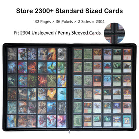 Rieton 36-pocket open flat page display highlights easy access and smooth page turning.