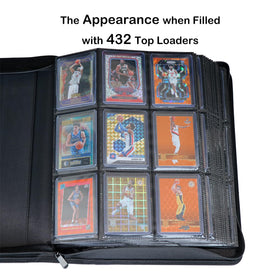 Rieton binder compatible with standard 3x4 top loader sleeves