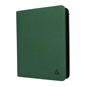 Rieton top-loader binder green full view showing 432-card capacity for organized collections.