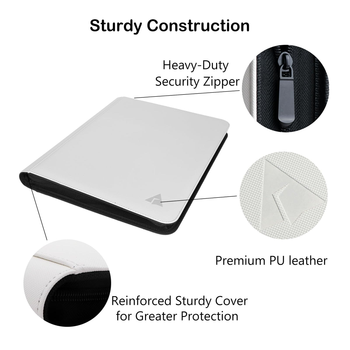 Rieton binder padded pages reducing scratches on delicate cards
