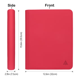 Rieton red binder compatible with standard 3x4 sleeves