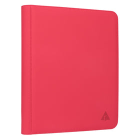 Rieton red binder padded pages shield cards from dings