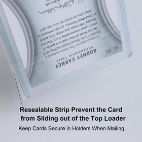 Rieton top loader sleeves archival-grade polypropylene maintains clarity and durability.