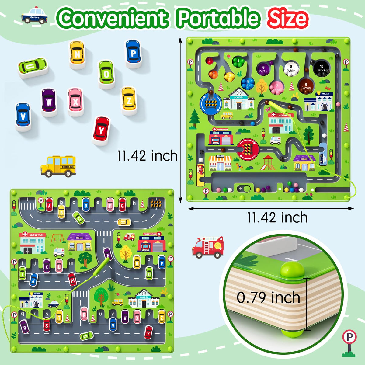 Rifamee double-sided maze highlights versatile play and skill building.