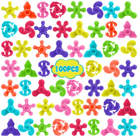 Riferg 100pcs mini fidget spinners in a colorful set for classroom rewards.