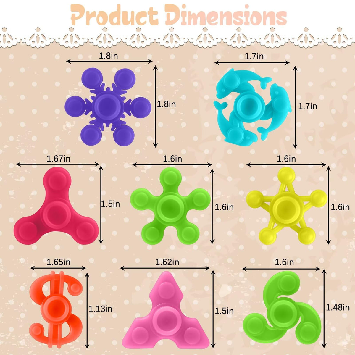 Riferg mini fidget spinner with built-in bearings for smooth rotation and long-lasting fun.