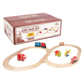 Right Track Toys wooden train track curved track for versatile layouts