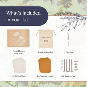 Rightly Wyld blotting paper stack helps moisture management for clean pressed results.