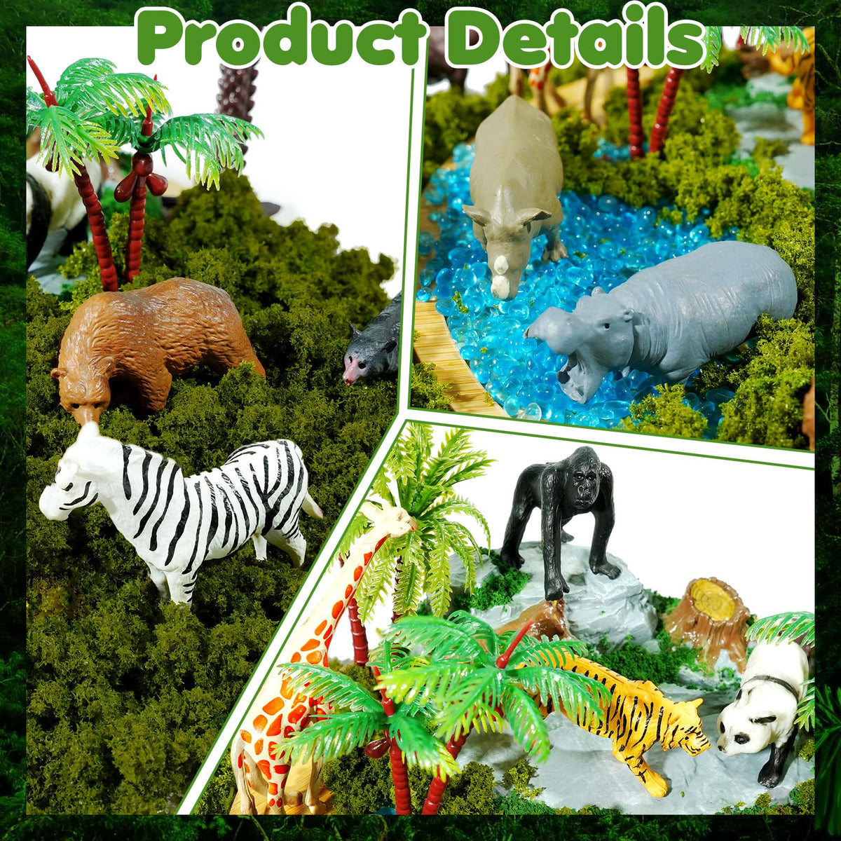 Rileryan giraffe figurine adds height and detail to forest settings