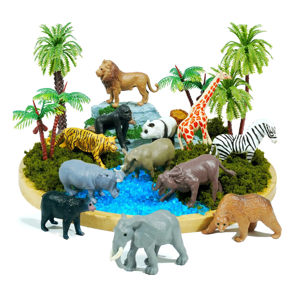 Rileryan wild lion figurine for lifelike diorama scenes and display