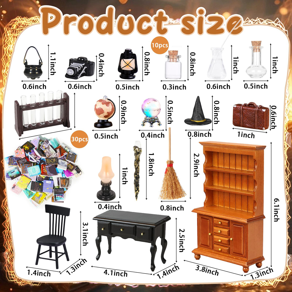 Rileryan Witchy House Kit desk chair and desk for a wizard's study.