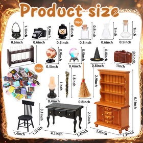 Rileryan Witchy House Kit desk chair and desk for a wizard's study.