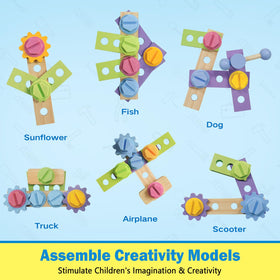 Rincalivestra building blocks and gears spark imaginative engineering play