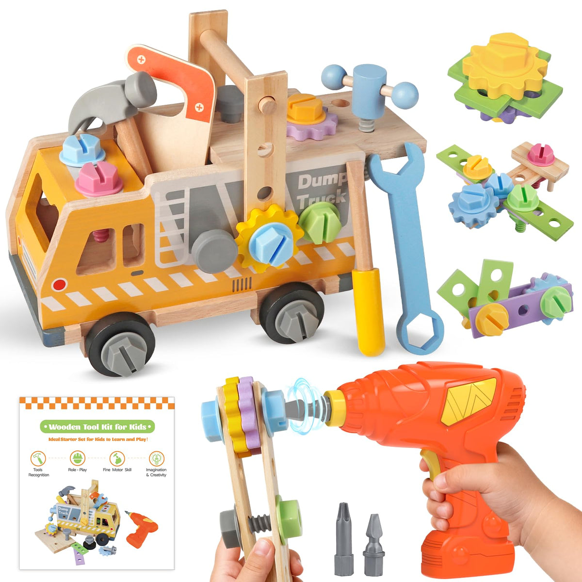 Rincalivestra toolbox truck with storage keeps playtime organized and portable